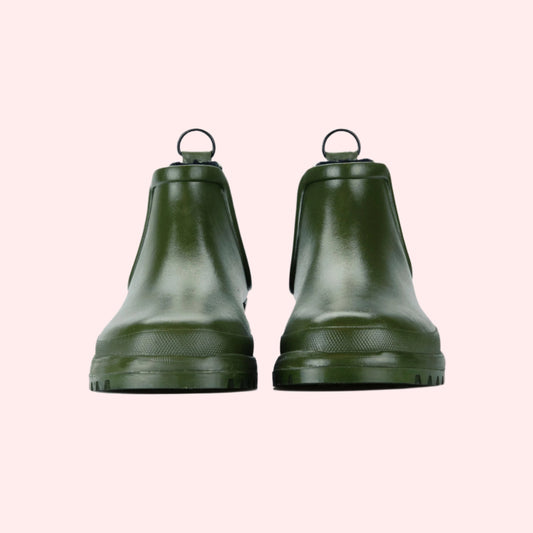 rubber chelsea boot 517 green