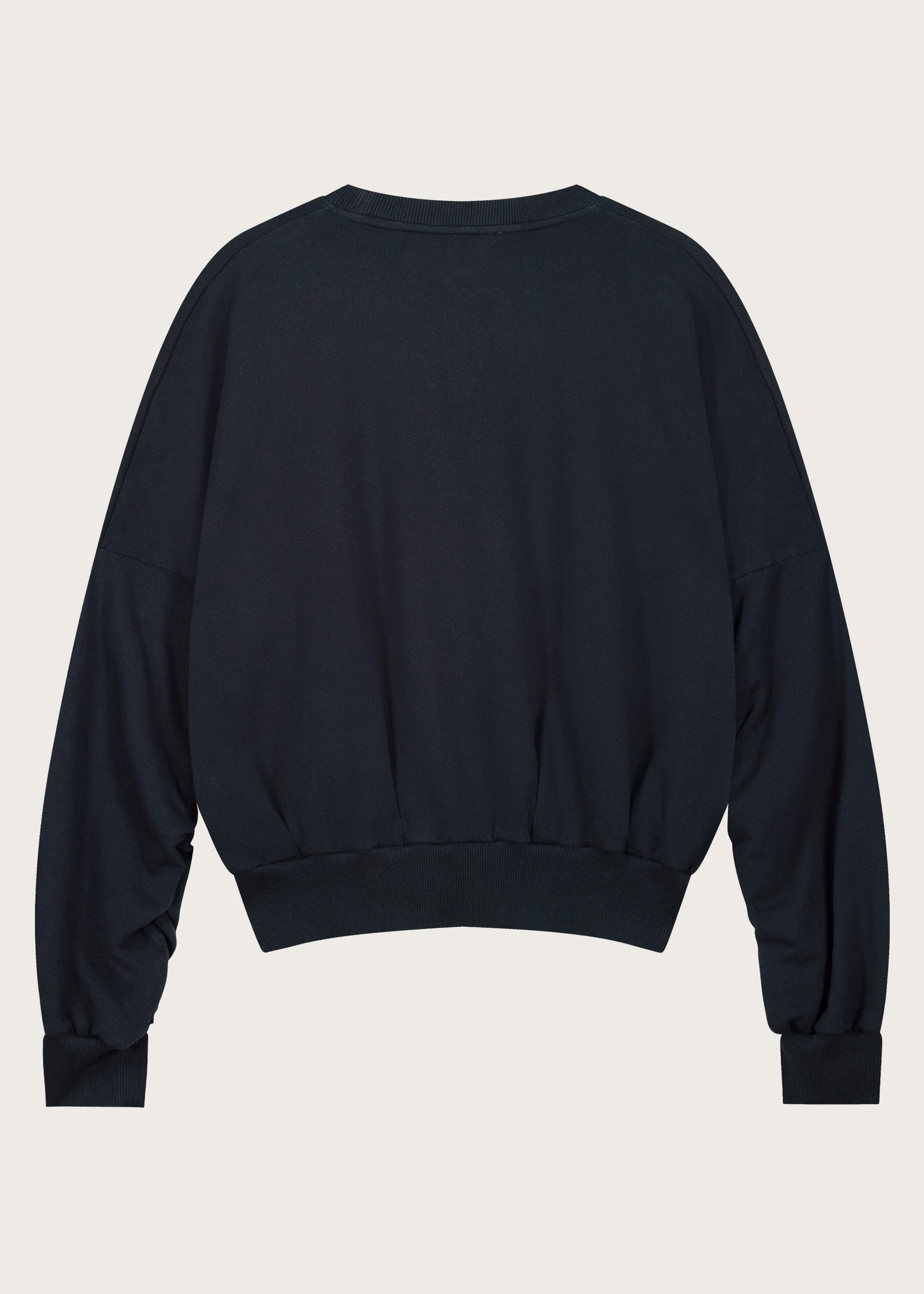 cropped balloon sweater The Blake navy