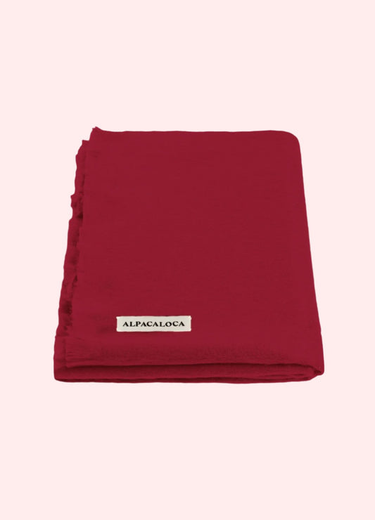 slim scarf Ruby Red