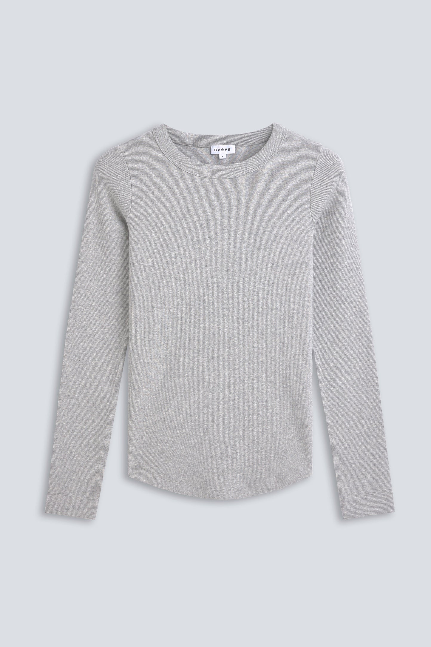crew-neck longsleeve The Ella grey melange