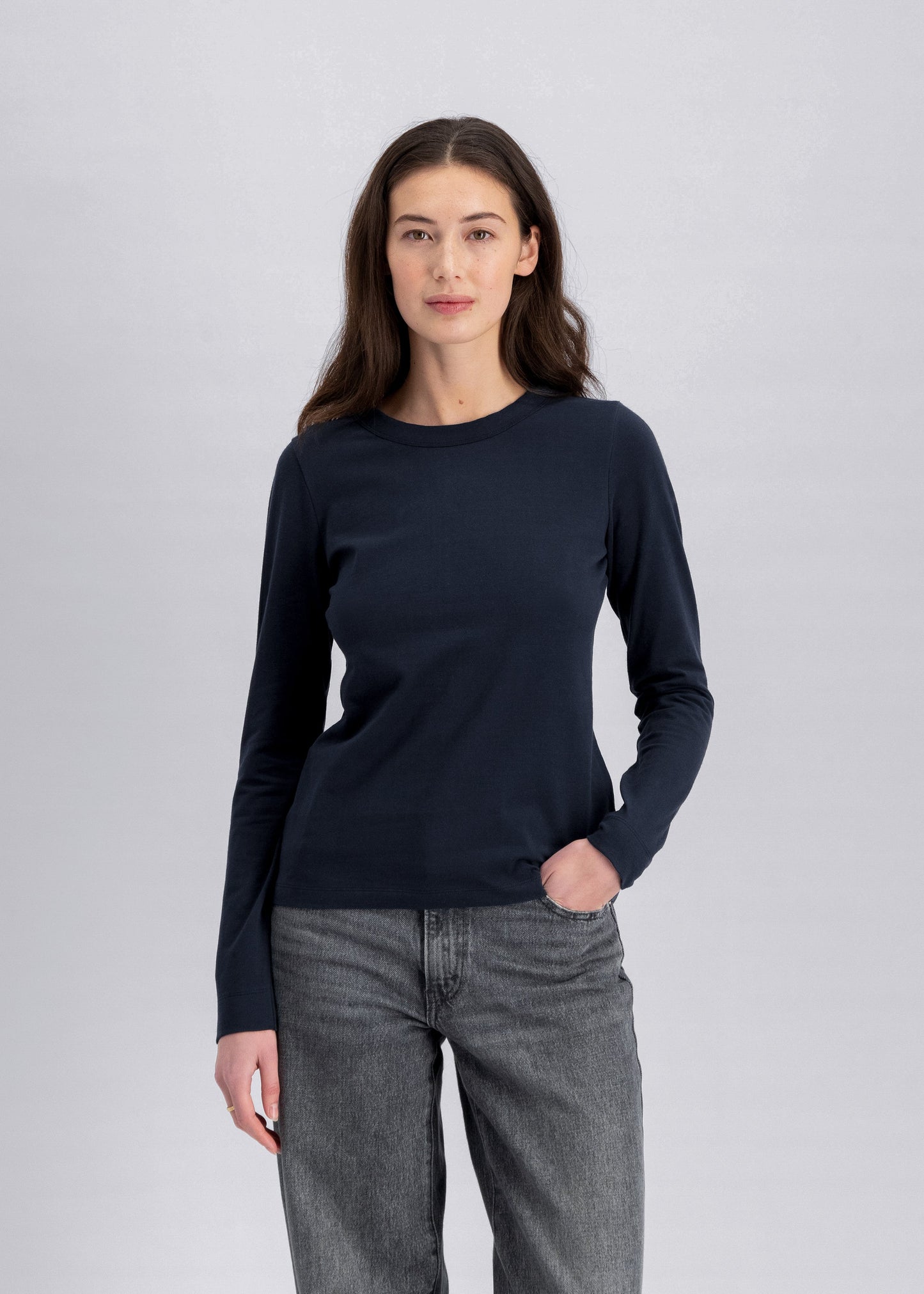 crew-neck longsleeve The Nora navy