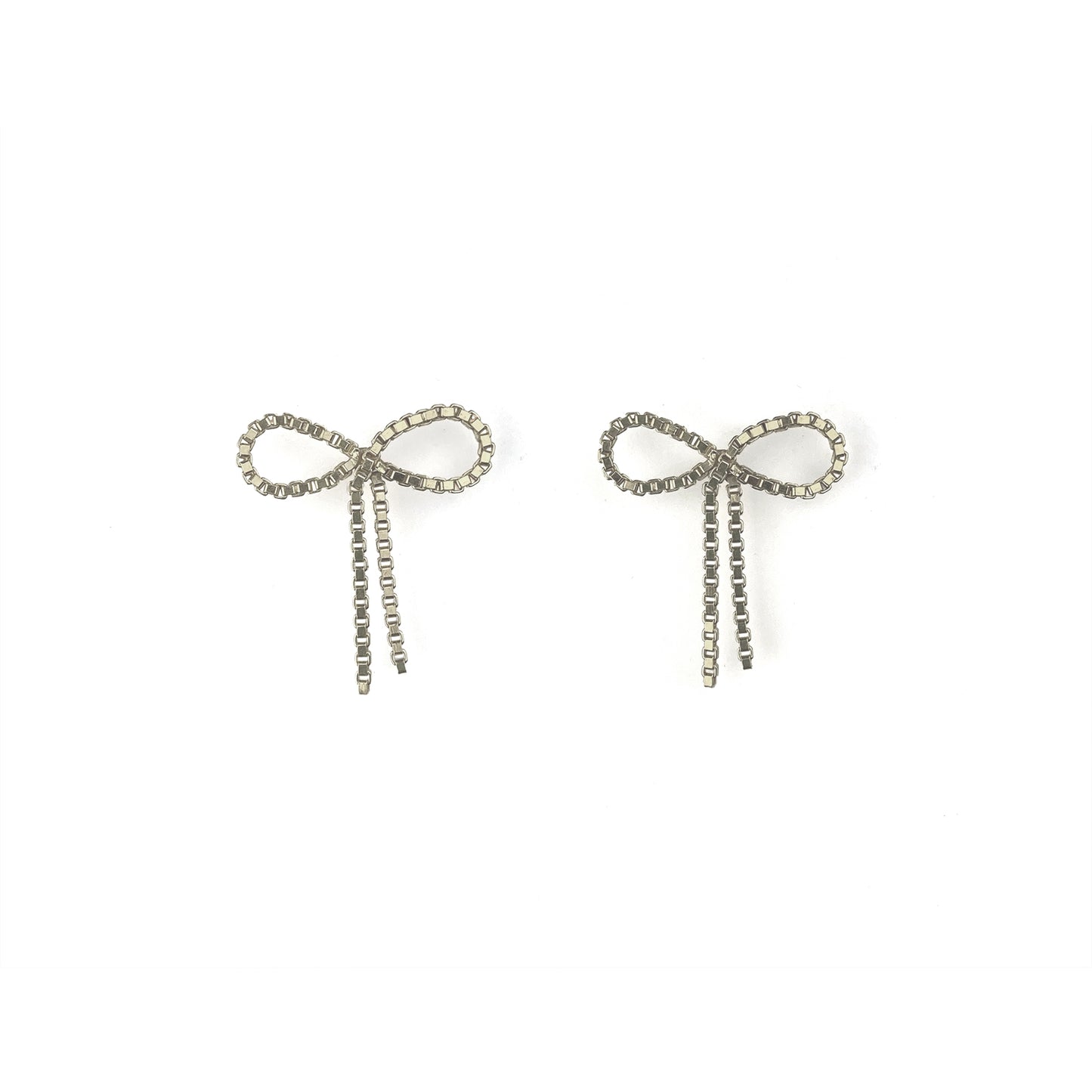earrings Bow-wow short silver