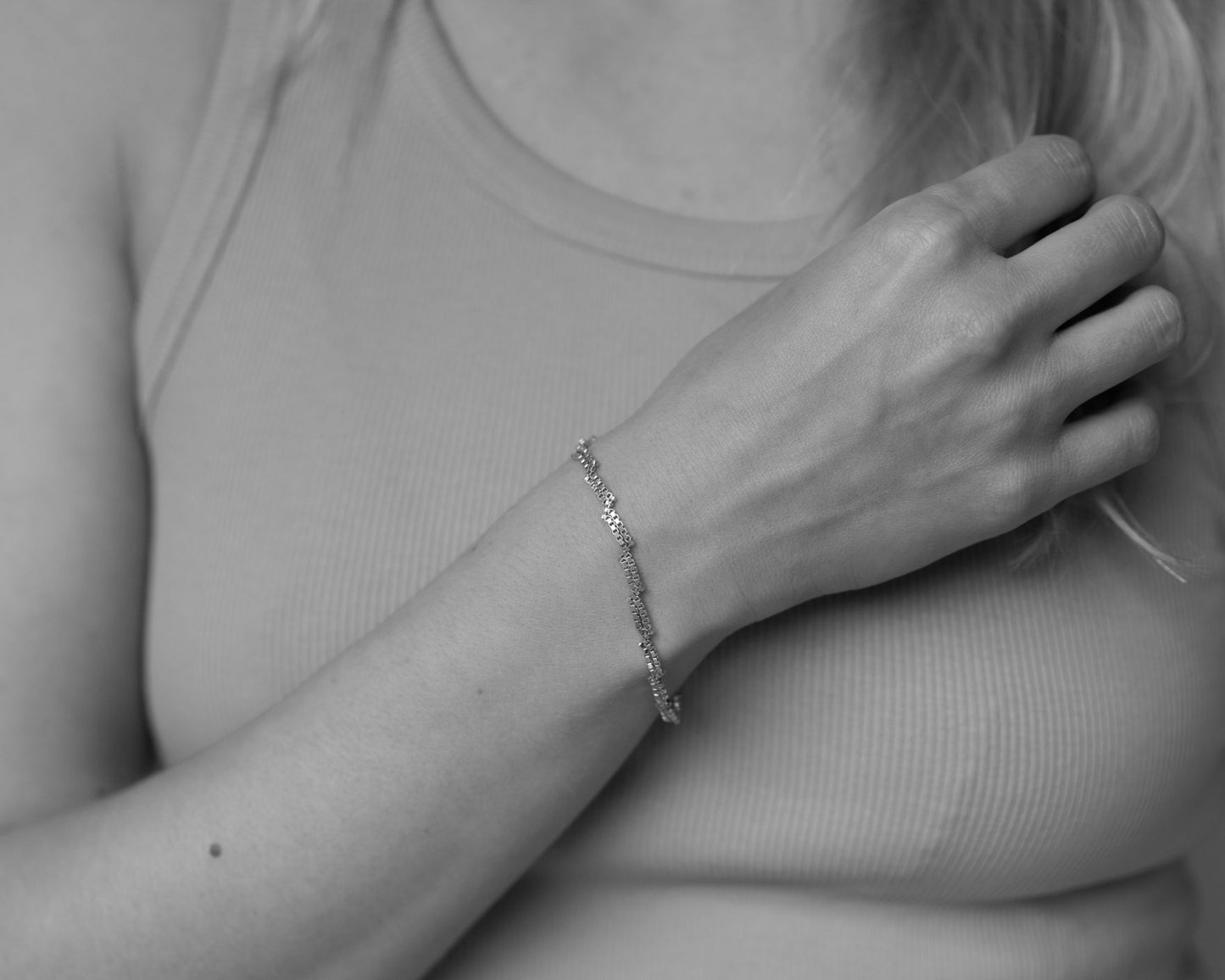 bracelet Zigzag gold-plated