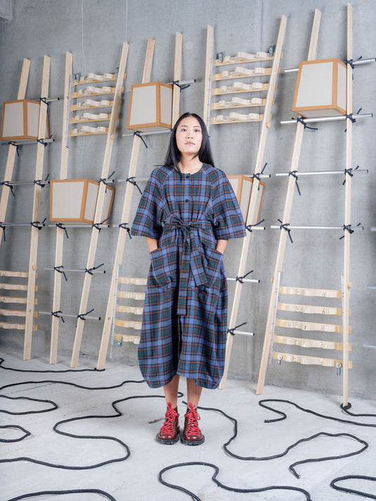 One Dress Blue Flannel Checks