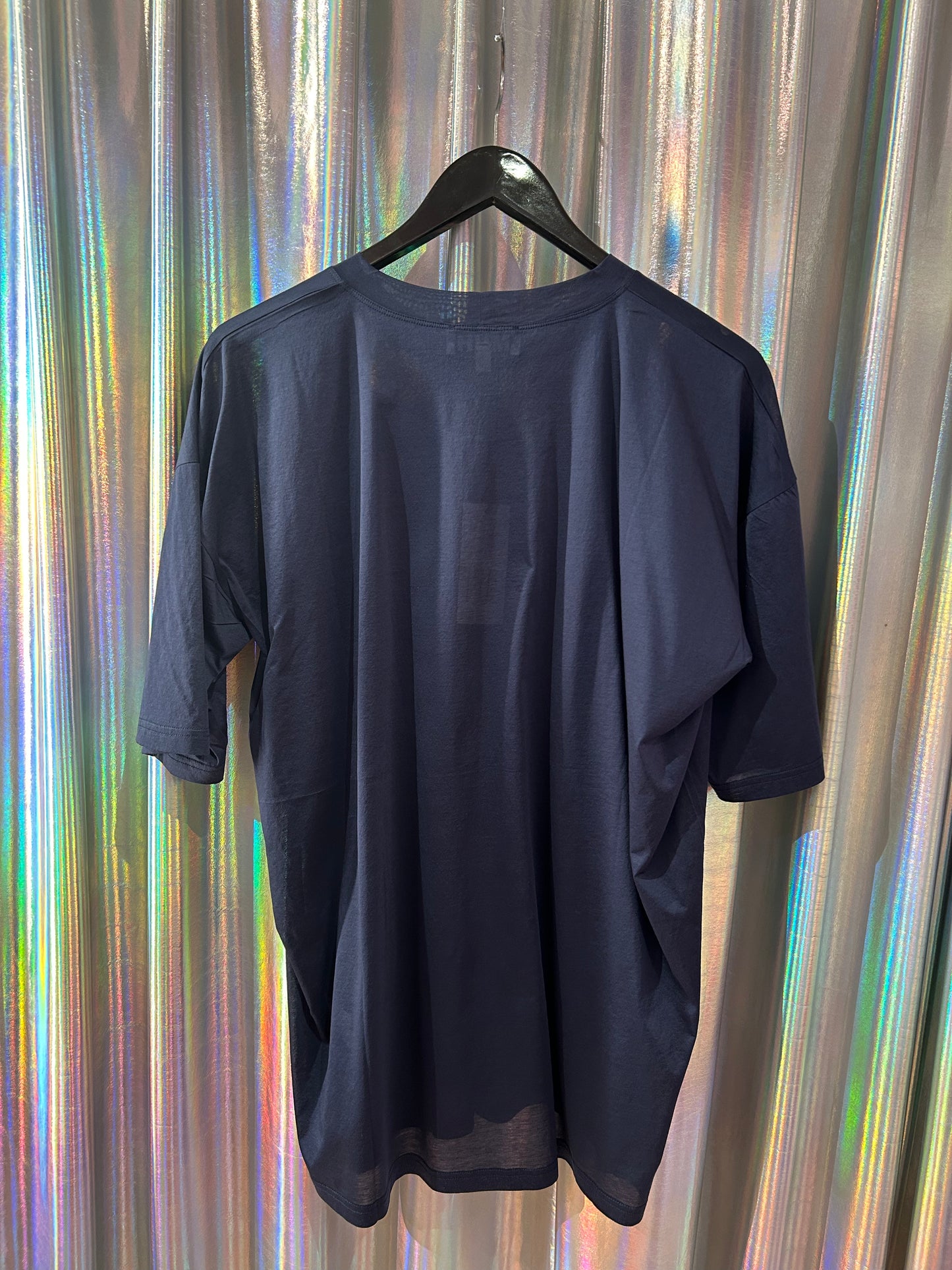 T-shirt Boy XL navy voile jersey