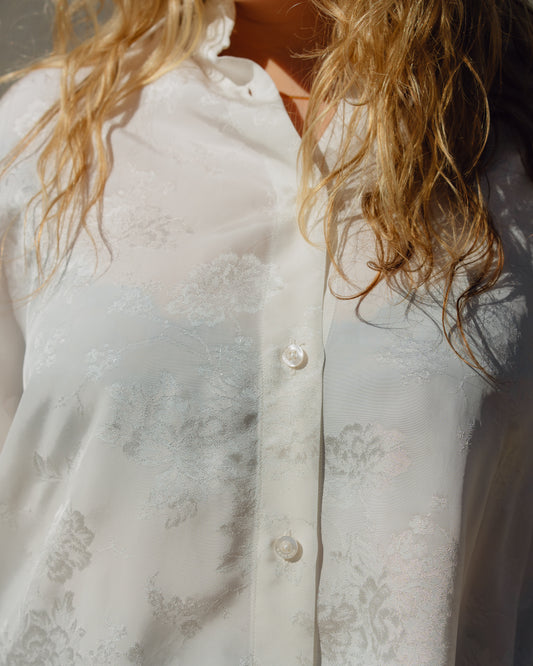 flower jacquard shirt