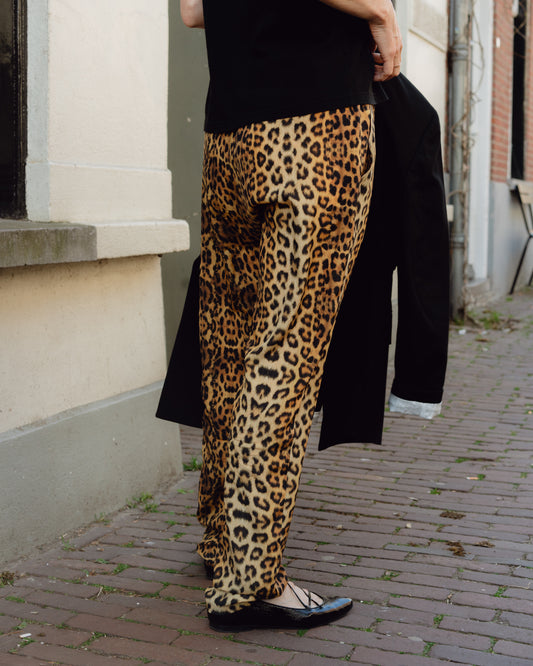 Monique van Heist trousers 42 leopard silk back