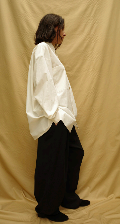 Poplin shirt Ivory