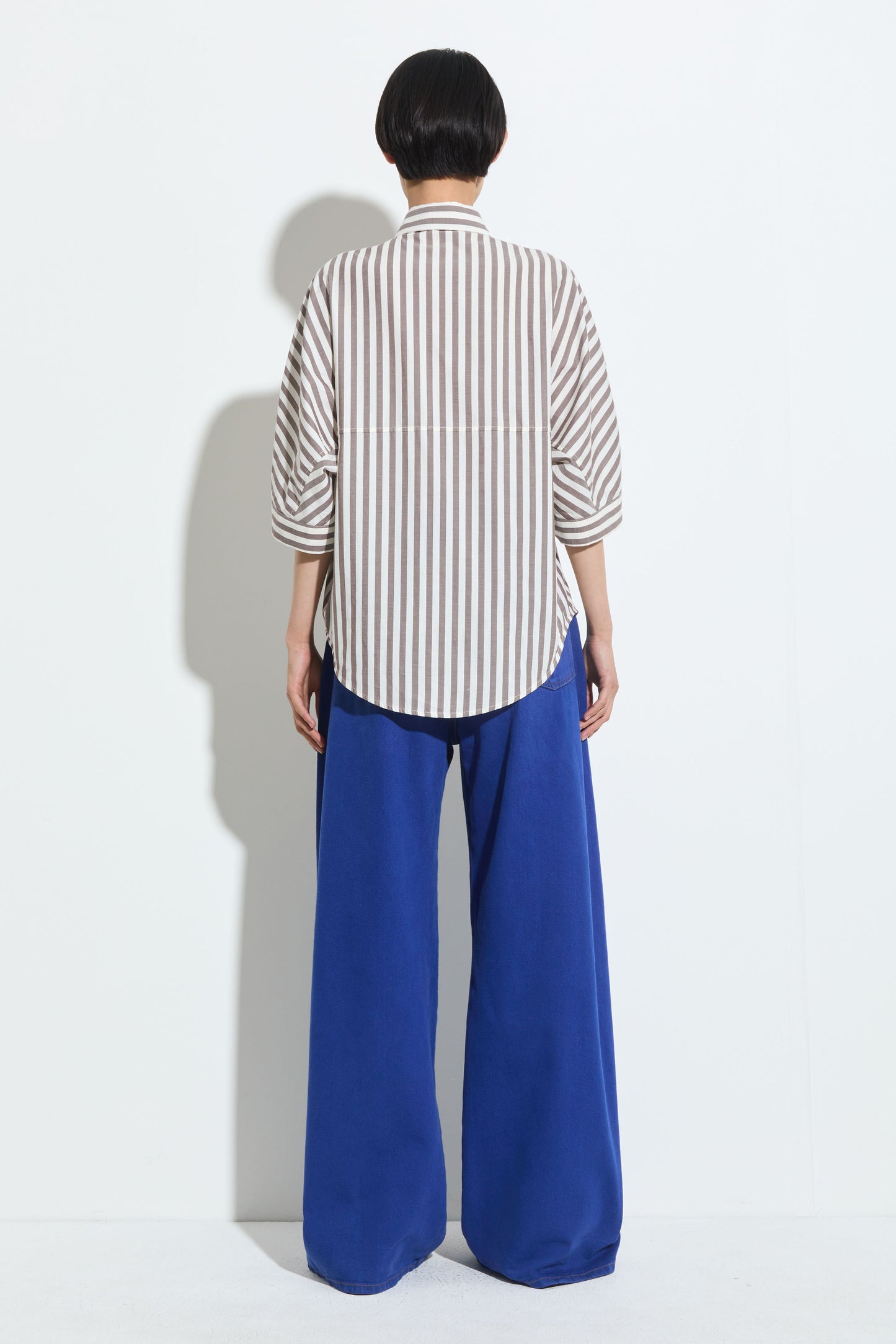 top Timila brown stripe