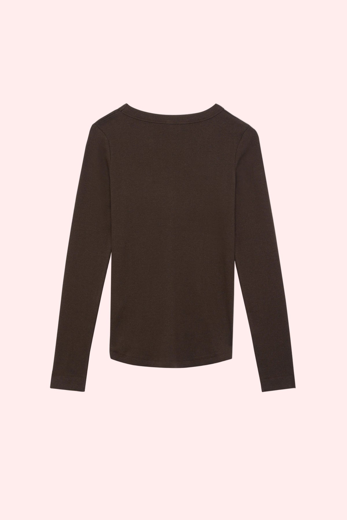 crew-neck longsleeve The Ella Chocolate Melange