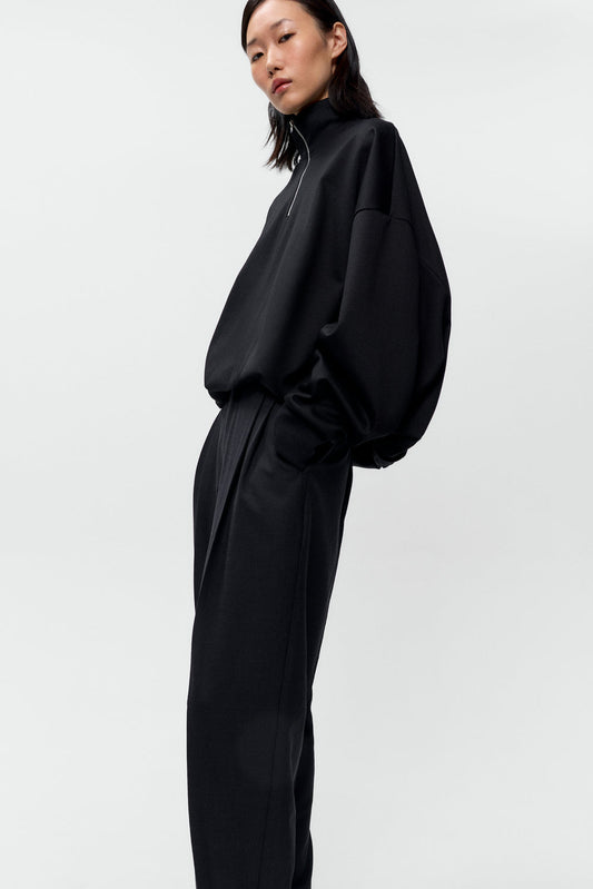 BALLOON QUARTER-ZIP Black