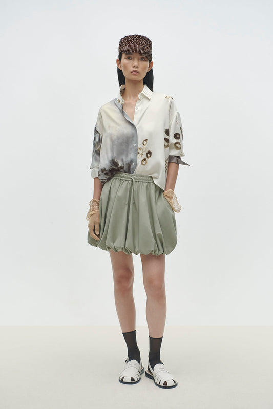 balloon mini skirt salvia