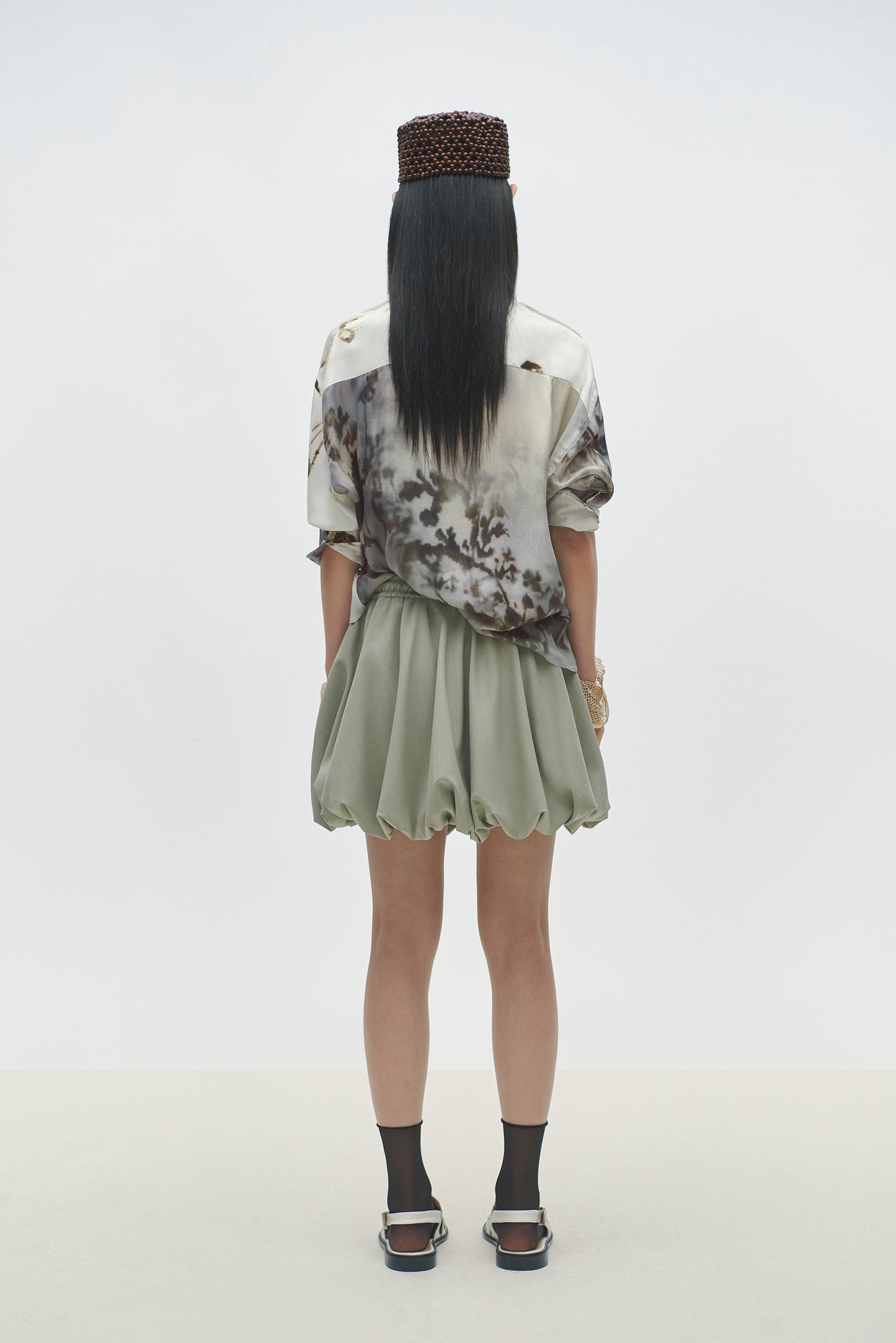 balloon mini skirt salvia