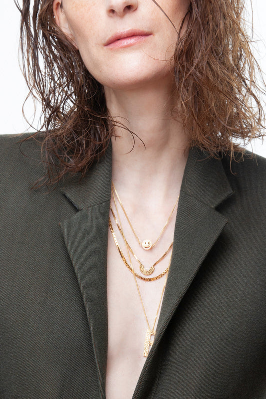 necklace Venetian wide silver