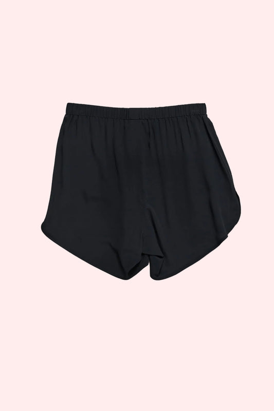 shorts Boxer black silk