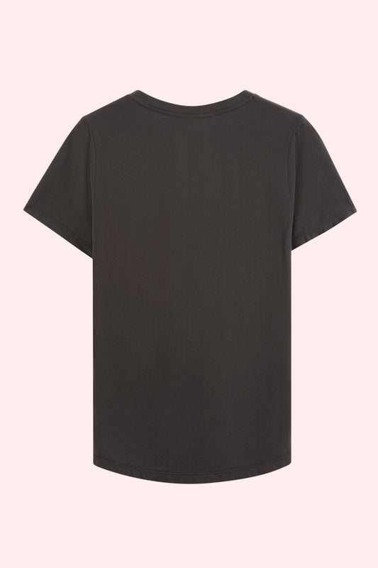 v-neck t-shirt The Stella Pitch Black