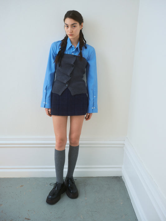 blouse SHAPE SHIRT FRESH BLUE STRIPE