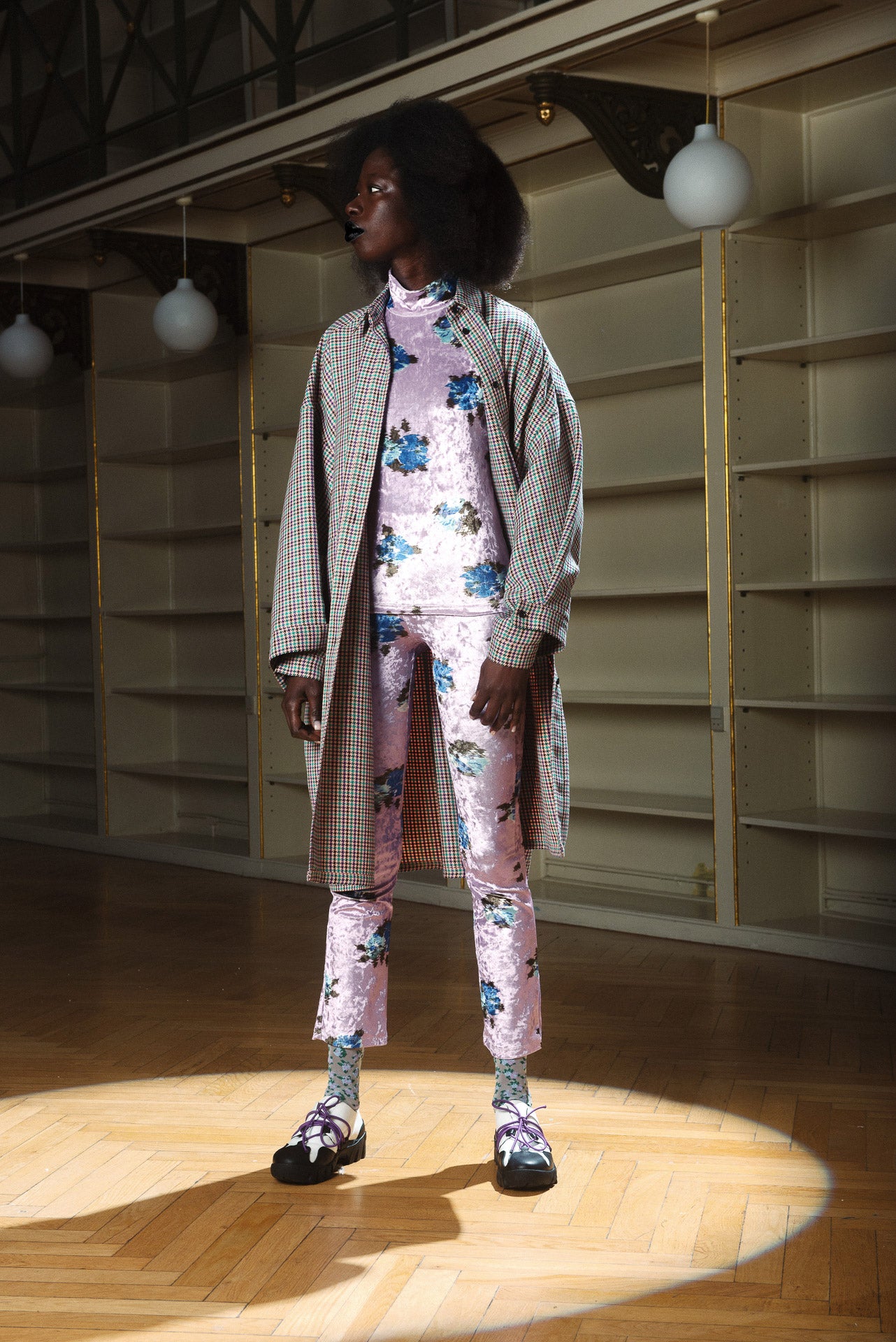 pants Viola Velvet Vintage Purple