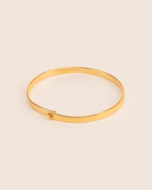 bracelet Hammered gold-plated Wouters & Hendrix