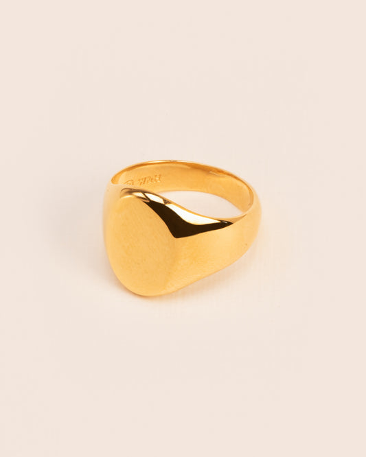 ring Signet gold-plated