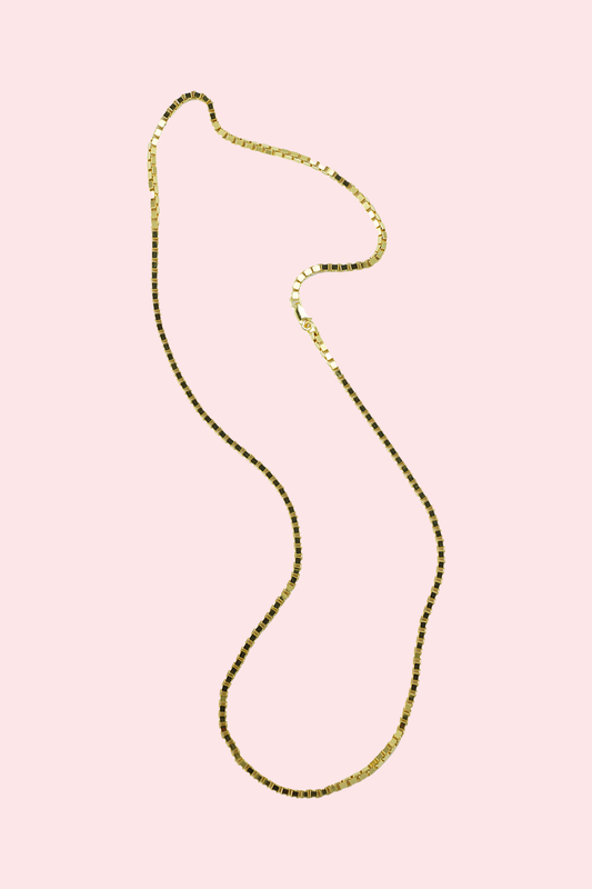 necklace Venetian Wide gold-plated silver