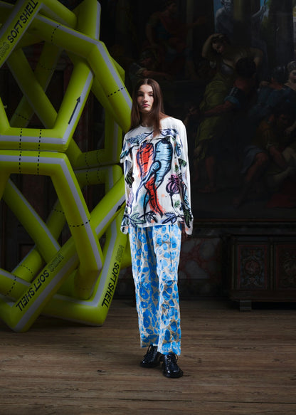 Square Longsleeve Bone White