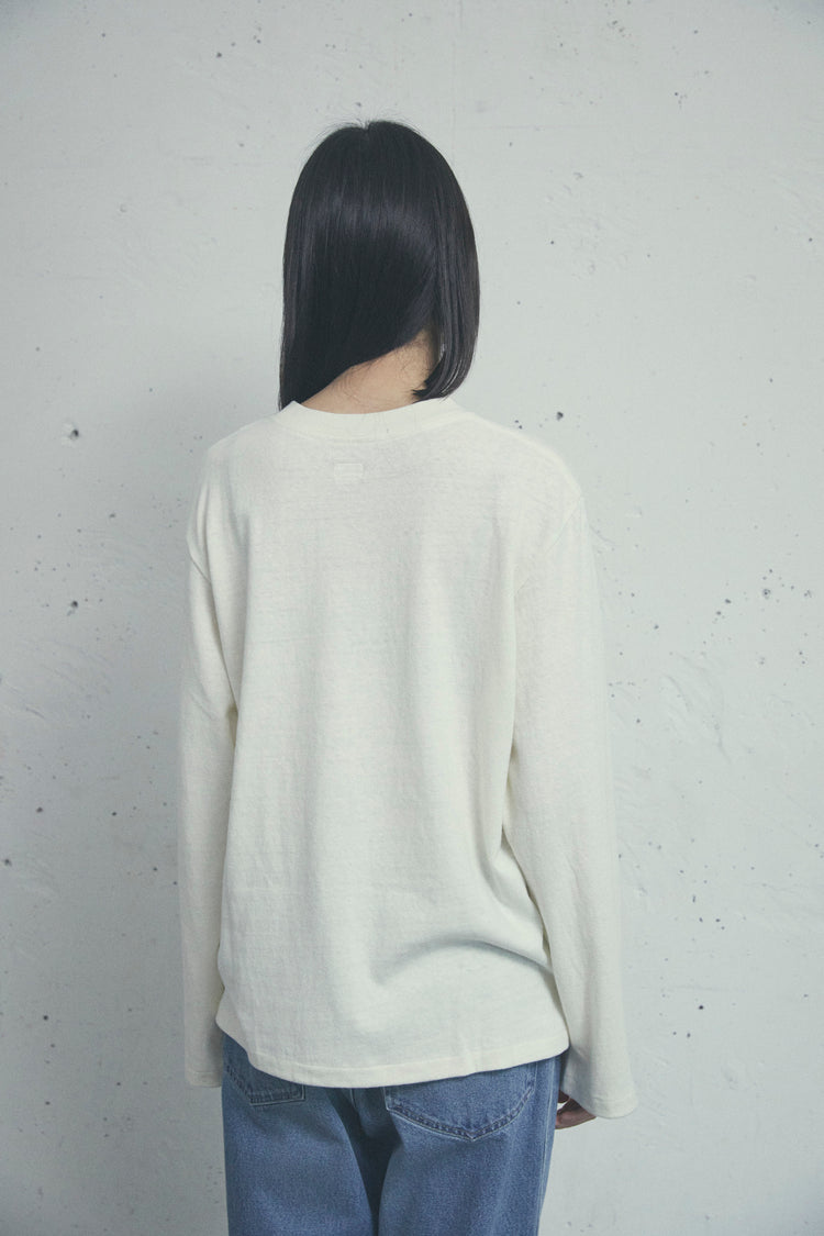 longsleeve t-shirt BLOOM L/S TEE OFF WHITE