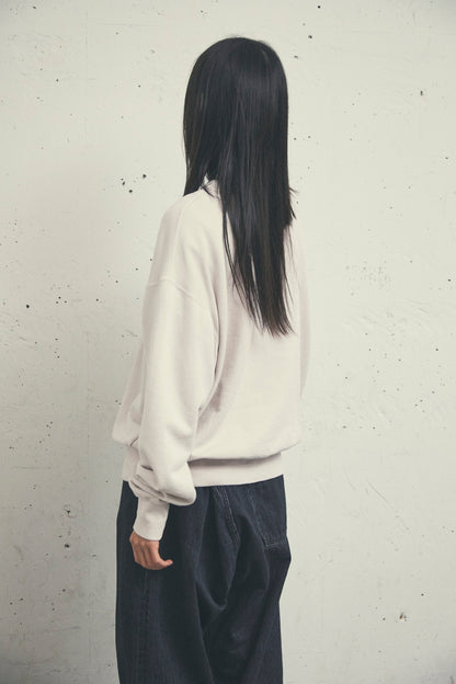 USED DYED CREW NECK SWEAT light pink