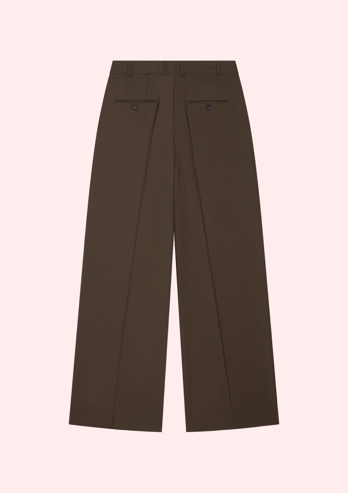 PLEATED TROUSERS BROWN