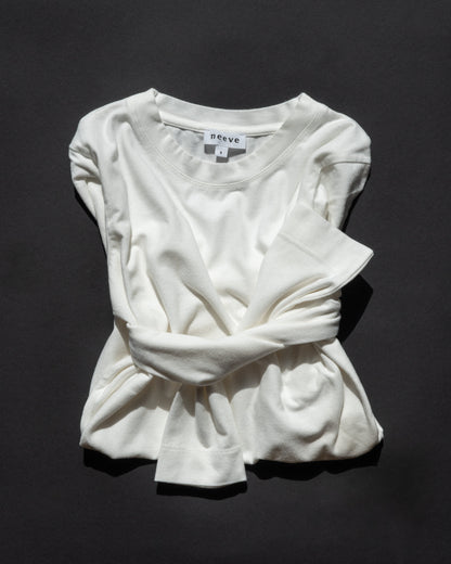 crew-neck longsleeve The Nora off-white