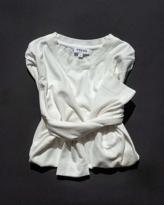 crew-neck longsleeve The Nora off-white