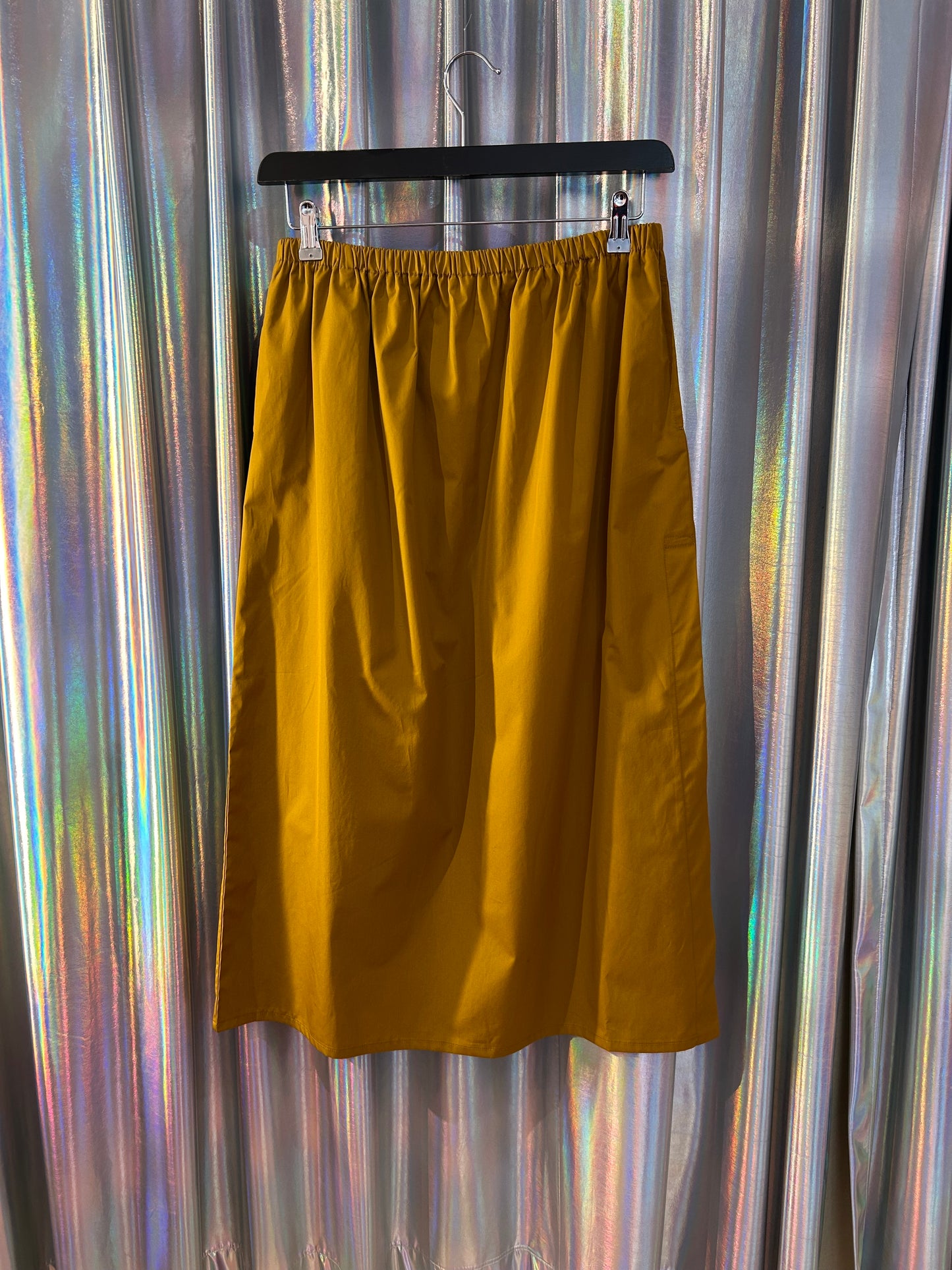 Skirt Pencil XL curry cotton