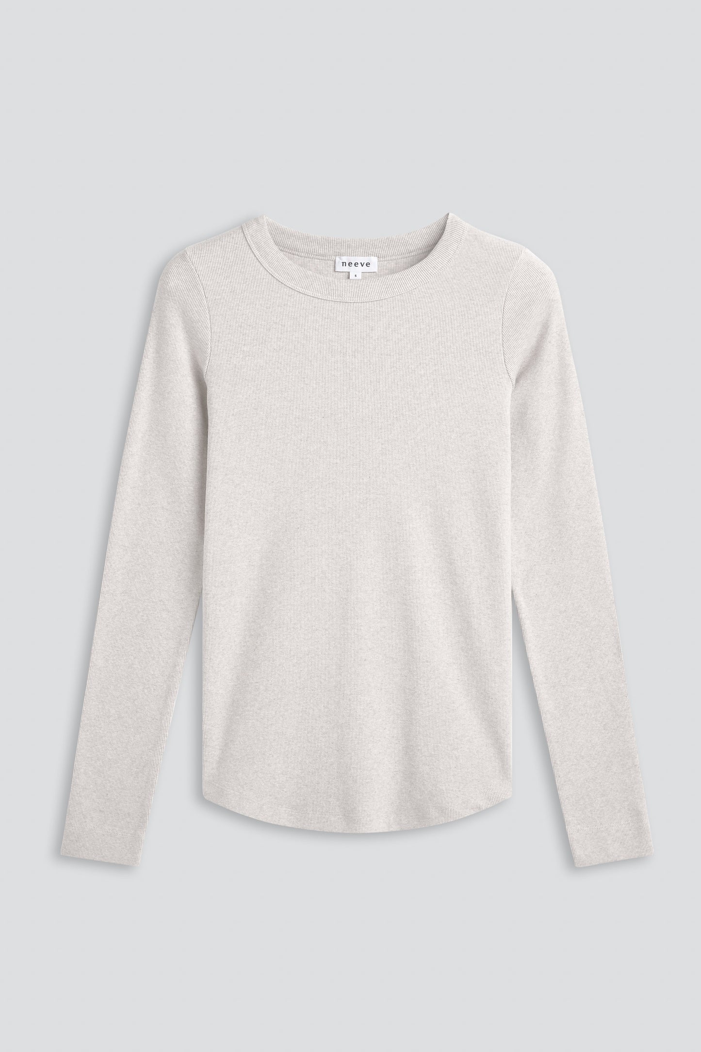 crew-neck longsleeve The Ella beige melange