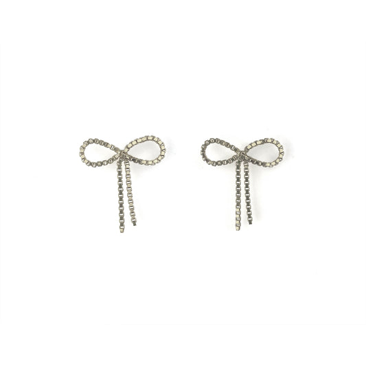 earrings Bow-wow short silver
