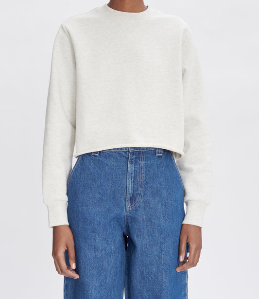 sweatshirt Label F heathered ecru