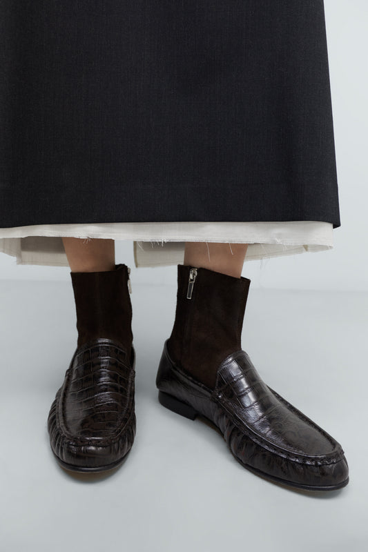 LOAFER RAMA BOOT CROCODILE BROWN