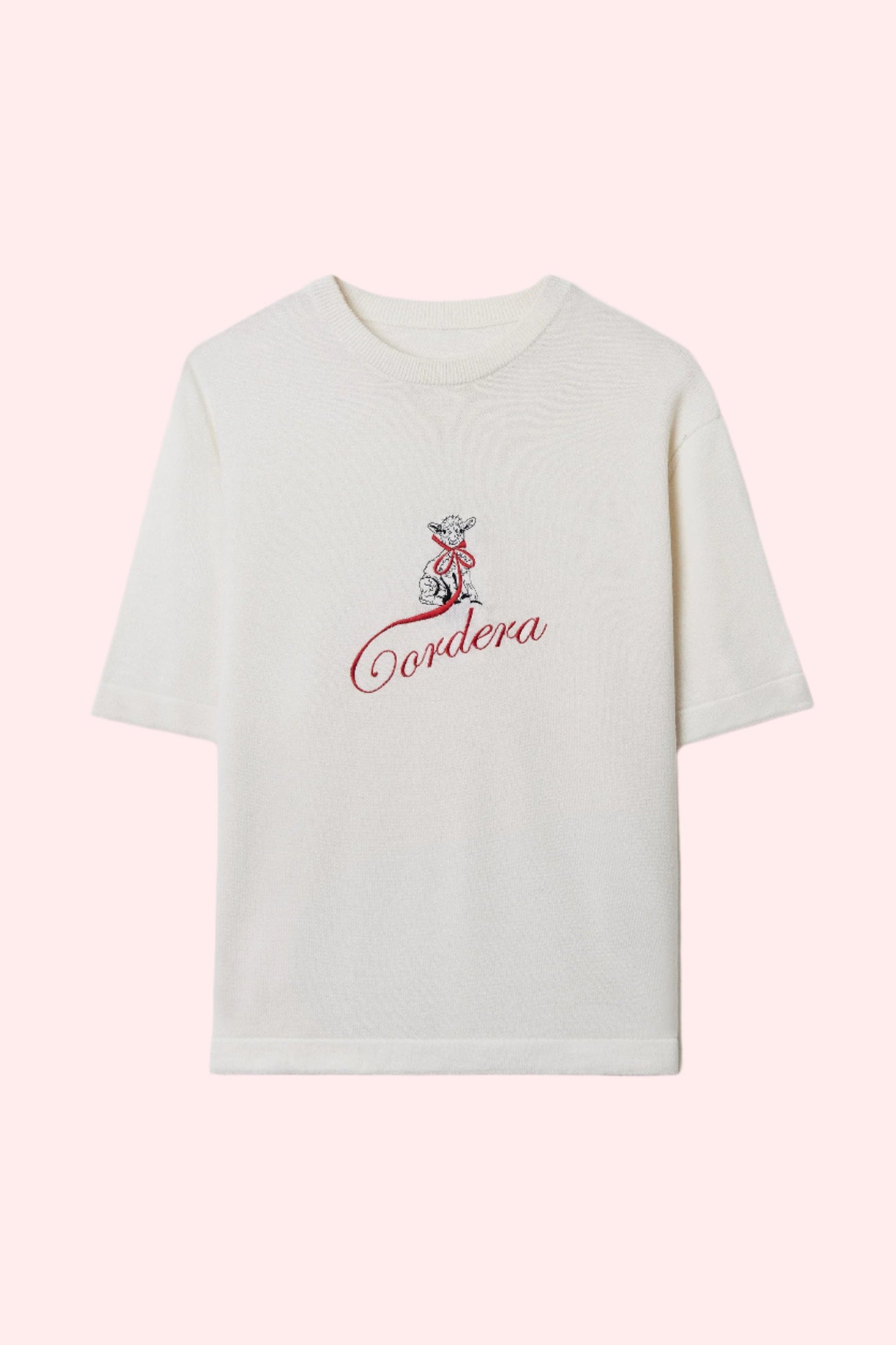 merino wool embroidered Cordera t-shirt