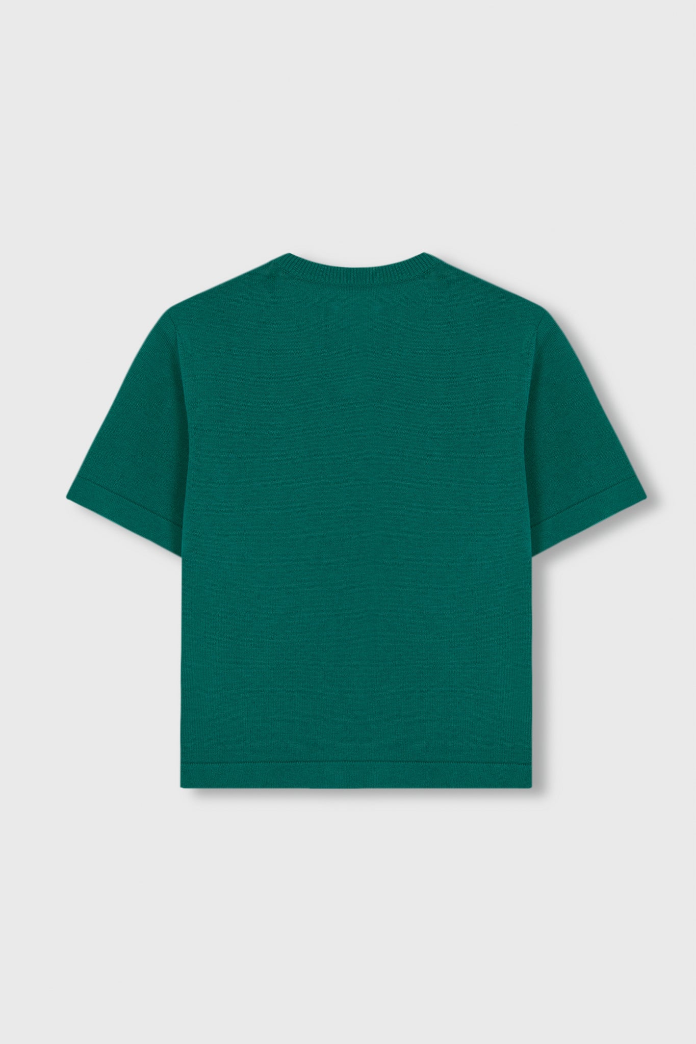 merino wool t-shirt teal green