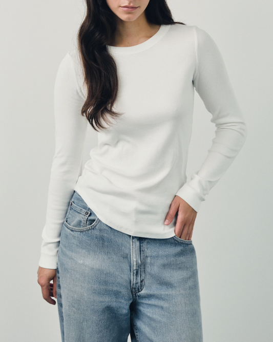 crew-neck longsleeve The Ella off-white