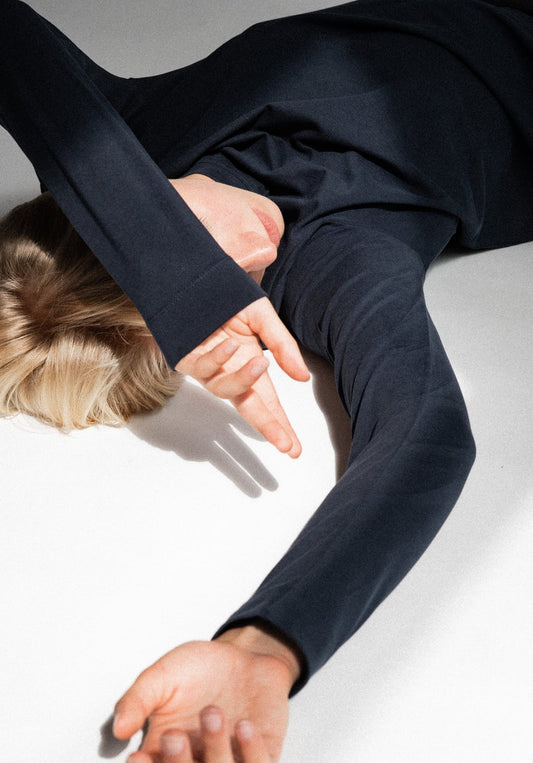 crew-neck longsleeve The Nora navy