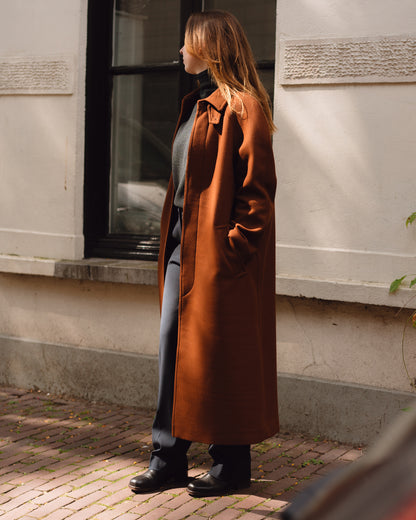 coat Gaia cognac