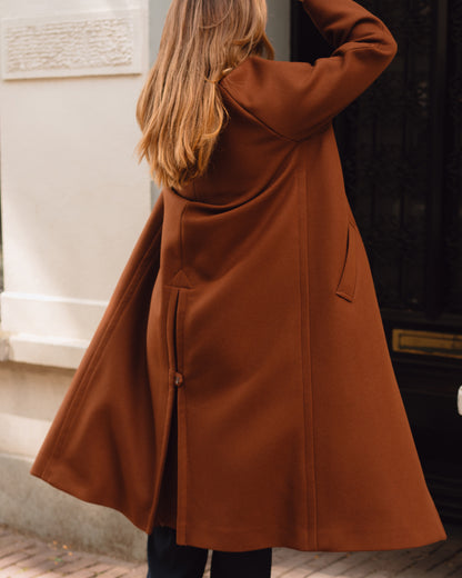 coat Gaia cognac