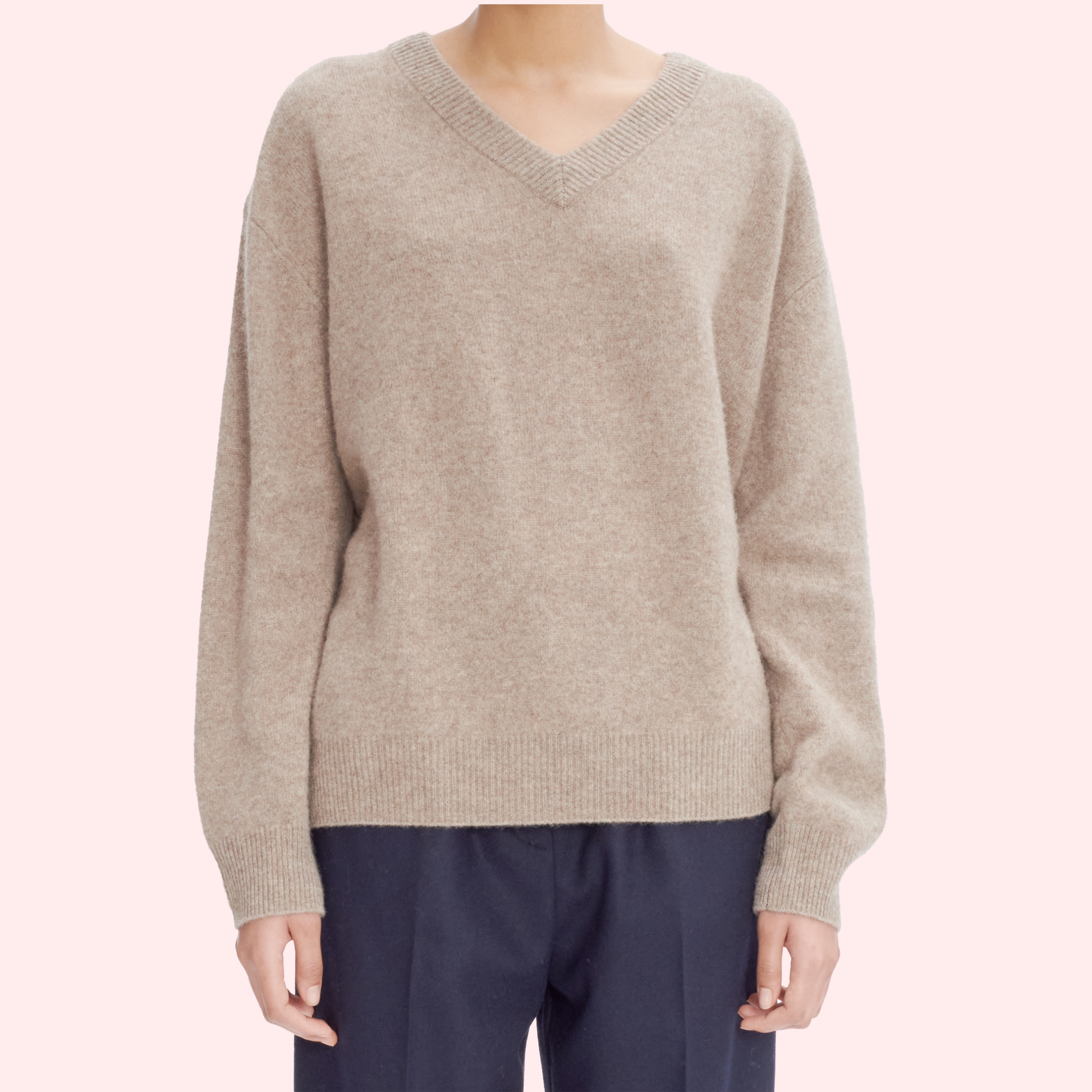 A.P.C. sweater Dany mastic chine front close-up