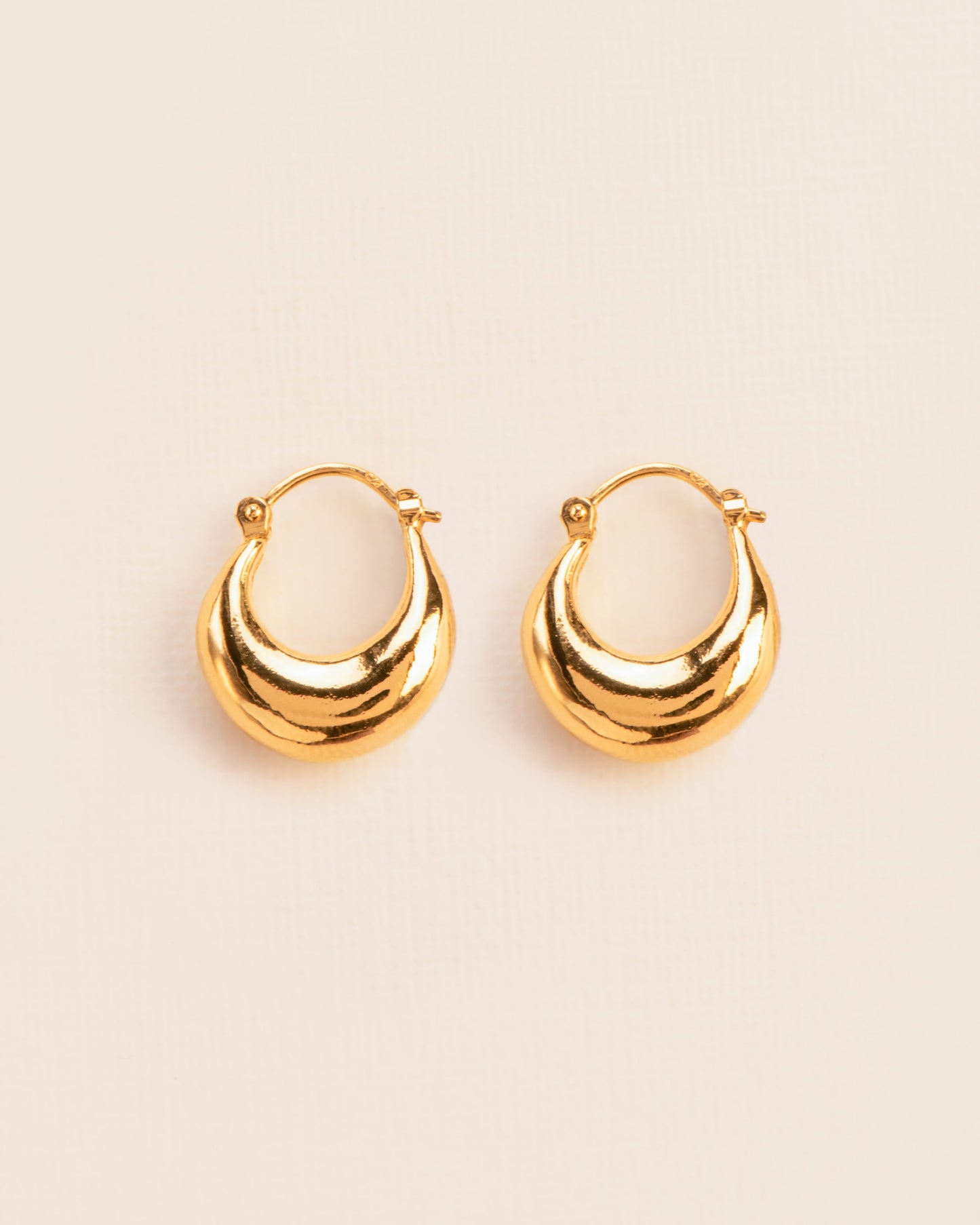  Wouters & Hendrix Hoops with clasp in goldpated silver still