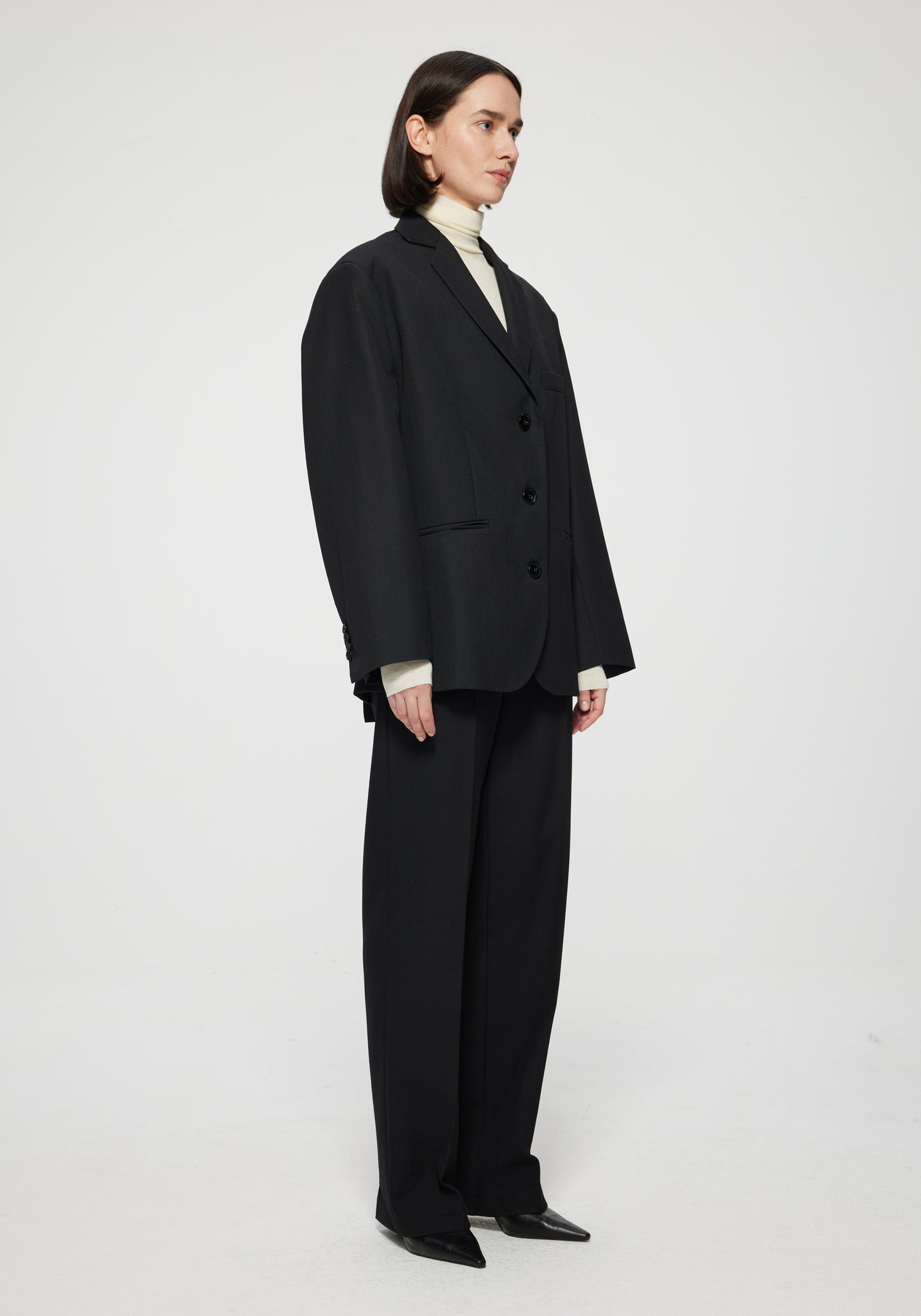 Róhe Oversized blazer noir side