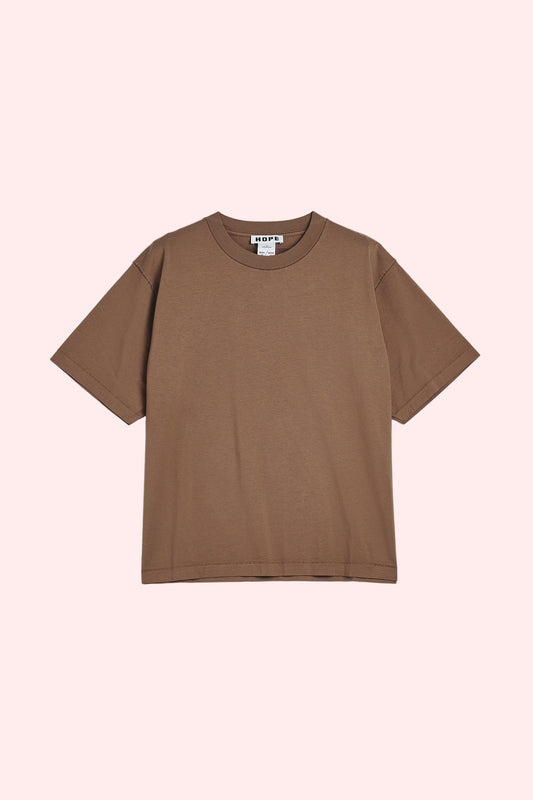 t-shirt Boxy Tee taupe