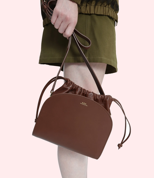 A.P.C. bag Demi-Lune Pochon hazelnut model