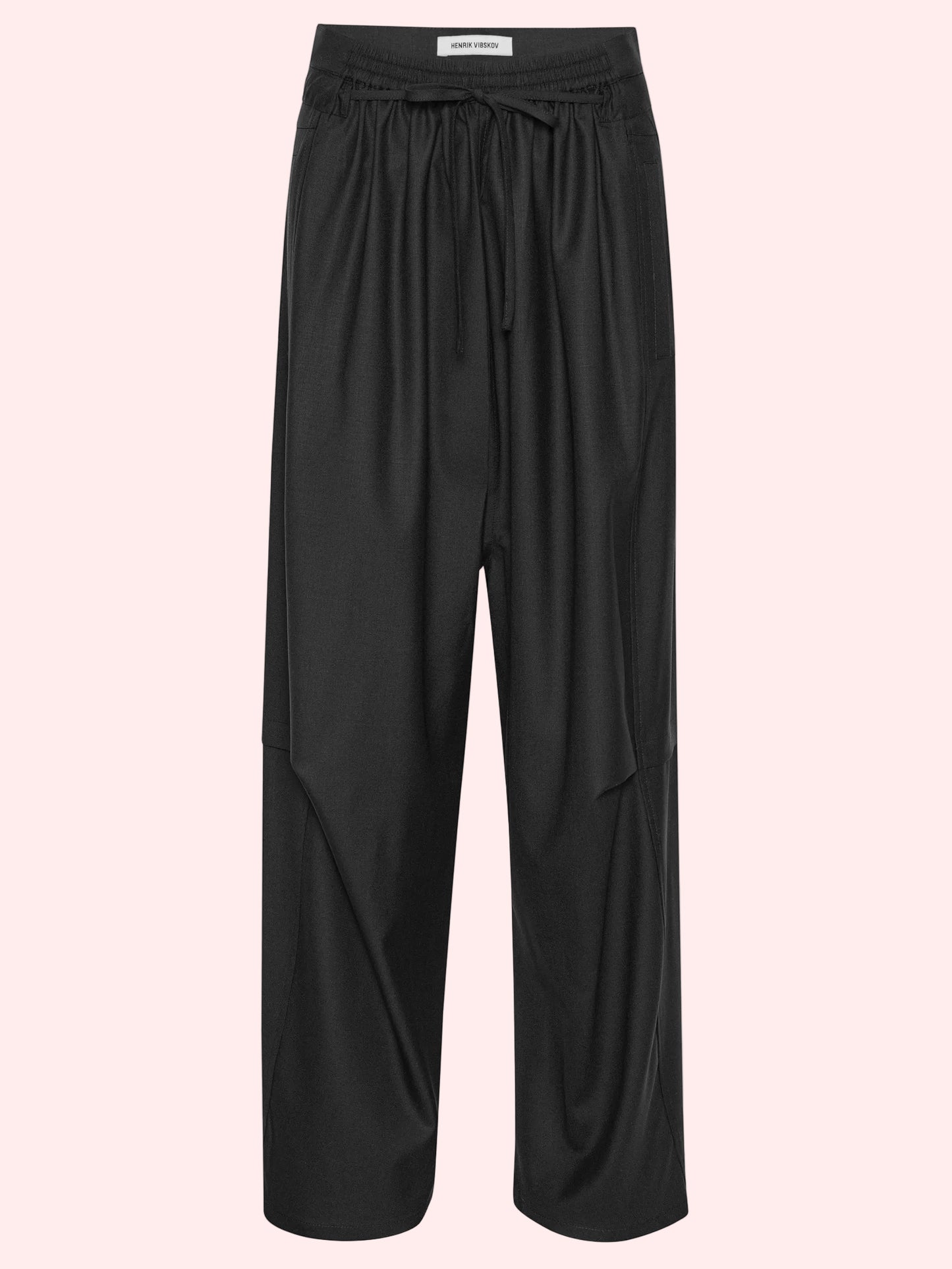 Drawstring Pants Tropical Black