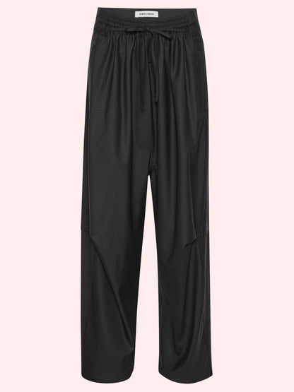 Drawstring Pants Tropical Black