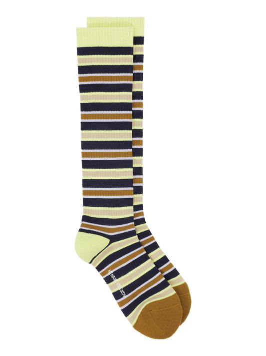 Line Socks Dark Stripes